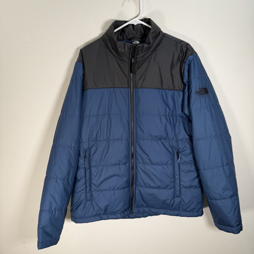 The North Face Jacket Men's Everyday Insulated Blue Black Sz Large Full Zip